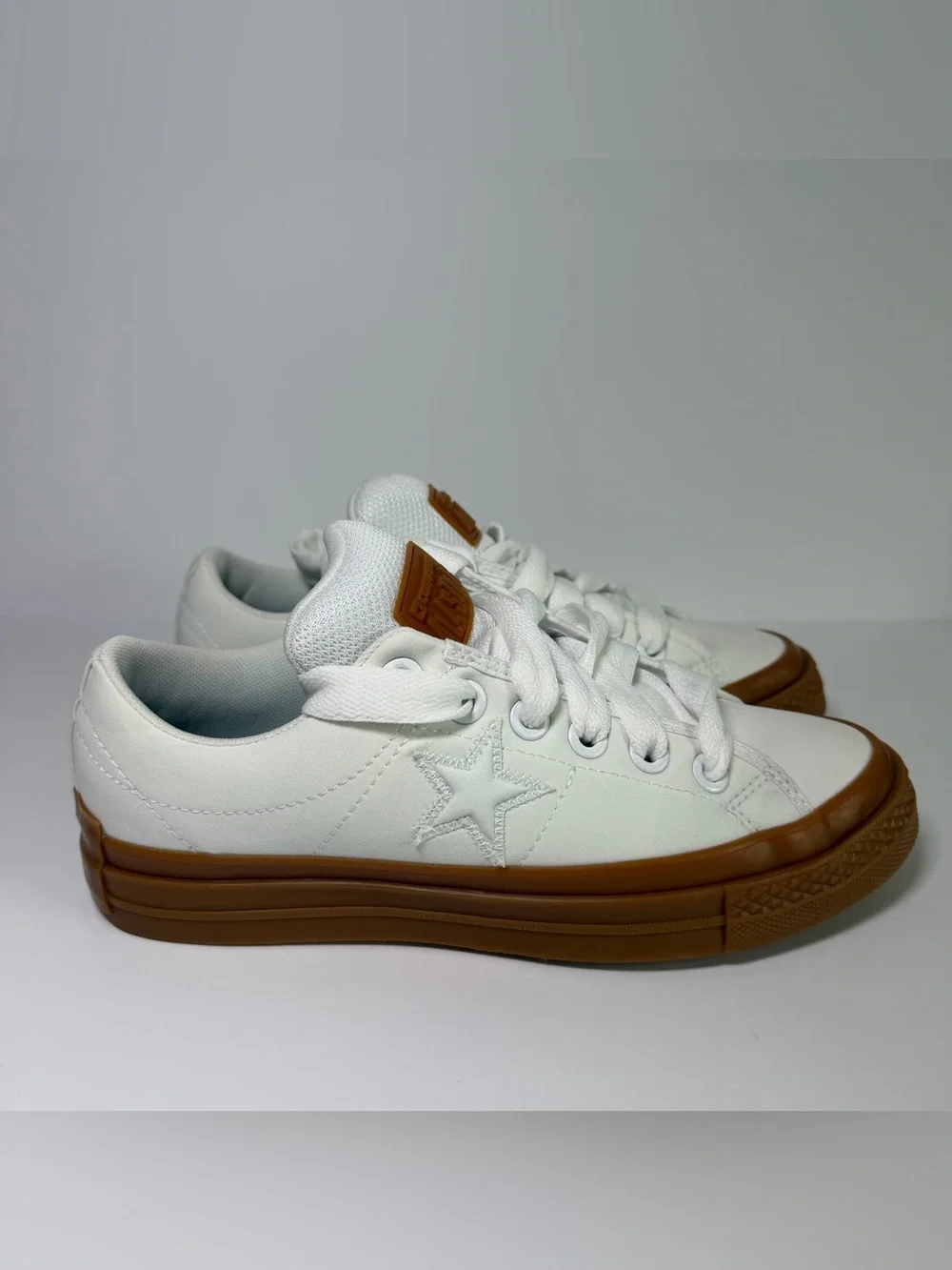 Converse One Star Puff Skate Shoes Sneakers Low Top Kicks Men's White/Gum